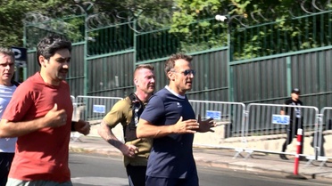 Macron, Ankara'da Sabah Koşusu Yaptı