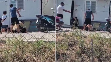 Kan donduran görüntü! Her şey çocuklarının gözleri önünde yaşandı