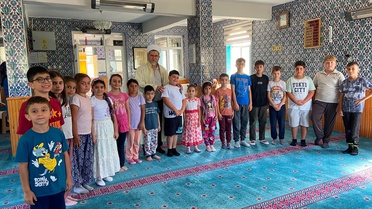 Akkise'de Yaz Kur'an Kursu Konvoyu
