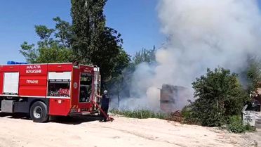 Malatya'da Bahçe Yangını Kontrol Altına Alındı