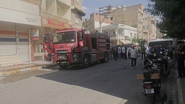 Nusaybin'de Halı Dükkanında Yangın