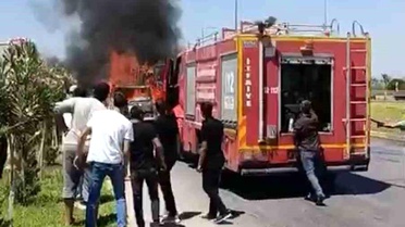 Seyir halindeki pikap alevlere teslim oldu