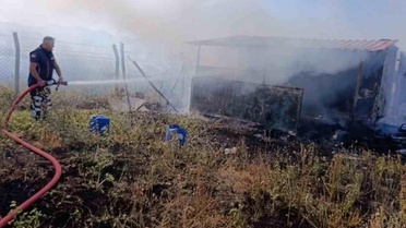 Yangında bağevi kullanılamaz hale geldi