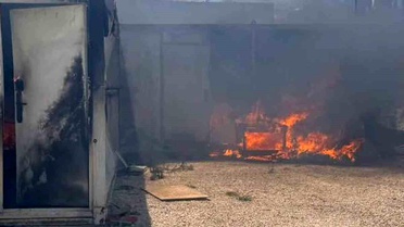 Antakya'da konteyner yangını