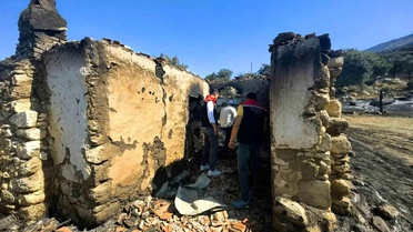 Bozdoğan'da Yangın Sonrası Hasar Tespiti