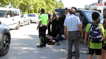Samsun'da Trafik Kazası: Motosiklet Sürücüsü Yaralandı