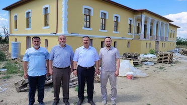 Edirne Müftüsü İnşaatta İncelemelerde Bulundu