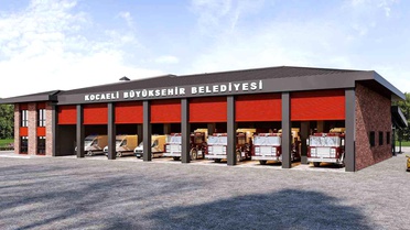 Gebze Yeni İtfaiye Hizmet Binası'nın inşası sürüyor