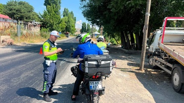 Muş'ta Motosiklet Denetimi