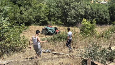 Tekkeköy'de Traktör Kazası