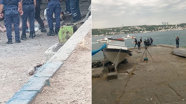 Midye toplamak için denize giren bir grup vatandaş cesetle karşılaştı