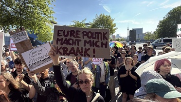 Berlin'de Sağlık Reformu Protestosu