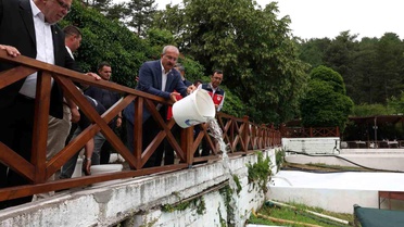 Çanakkale'de Alabalık Yavruları Sularda