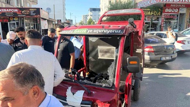 Kahta'da Elektrikli Motosiklet Kazası