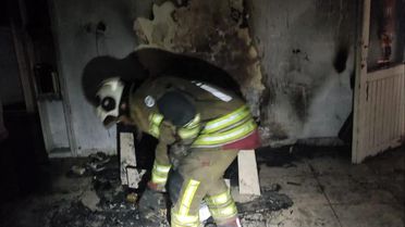 İskendurun'da ev yangını