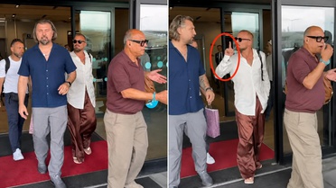 İstanbul'a gelen Ricky Martin, basınla arasına giren korumasını sakinleştirdi