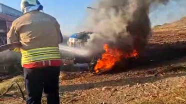 Hassa'da Traktör Yangını: Araç Kullanılamaz Hale Geldi