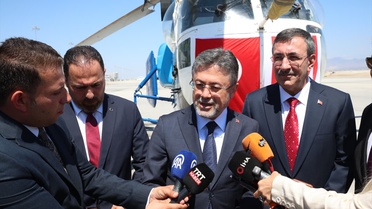 KKTC'ye Yangın Söndürme Helikopteri Teslimi