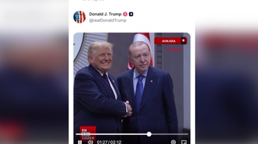 Trump, Erdoğan ile görüşmesini DHA görüntüleriyle paylaştı