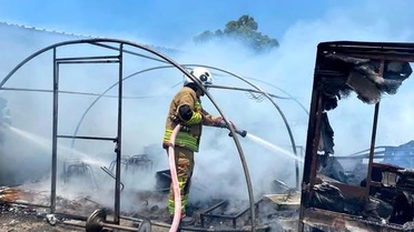 Hatay'da Çadır Yangını Kontrol Altına Alındı