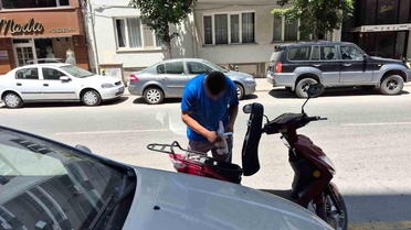 Eskişehir'de Plakasız Motosiklet Cezası