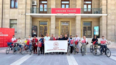 Gençler 15 Temmuz için pedal çevirdi