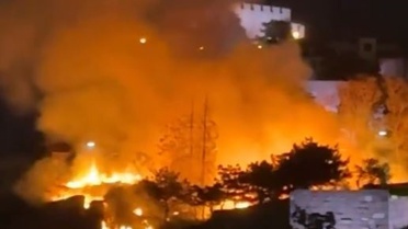 Ankara Kalesi'nde Yangın Söndürüldü