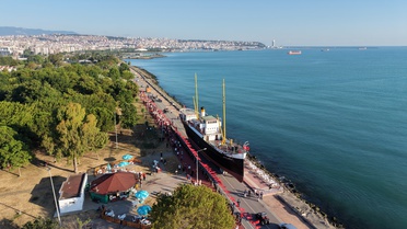 Bandırma Gemi Müzesi karadan yürütüldü