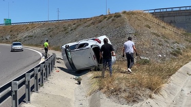 Başakşehir'de Takla Attı: 3 Yaralı