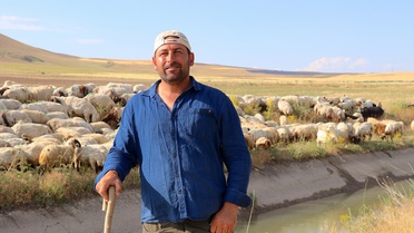 Tuşba'da Kadın Çiftçinin Koyun Başarısı