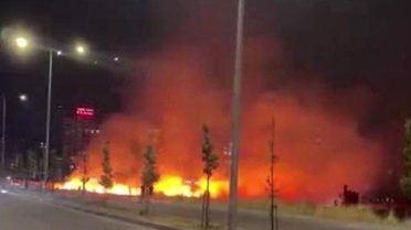 Diyarbakır'da Kuru Ot Yangını