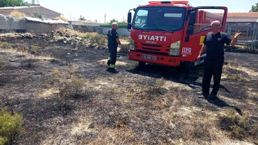 Karapınar'da Ot Yangını Kontrol Altına Alındı