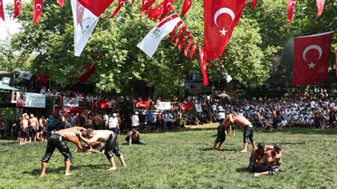 Kavaklıdere'de Yağlı Güreşler'de Erkan Taş Şampiyon