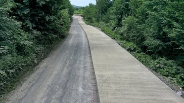 Çaybaşı ve Akkuş Arasında Beton Yol Çalışması
