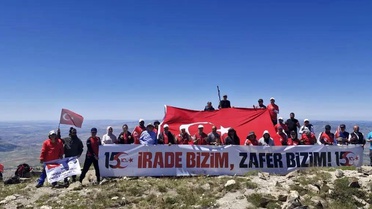 Sivas’ta 15 Temmuz anısına Yıldız Dağı tırmanışı
