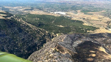 Denizli'de korkutan yangın kontrol altına alındı