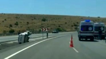 Afyonkarahisar'da trafik kazası: 3 yaralı