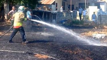 Hassa'da Bahçede Yangın Kontrol Altında