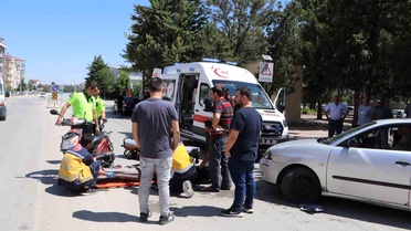 Karaman'da Elektrikli Bisiklet Kazası