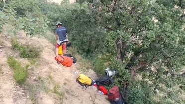 Mağarada bulunan cesedi, yoğun metan gazından dolayı çıkarılamadı