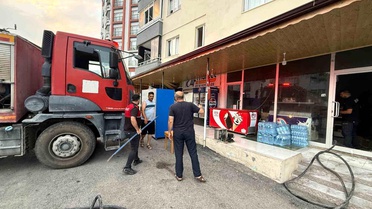 Osmaniye'de iş yeri yangını