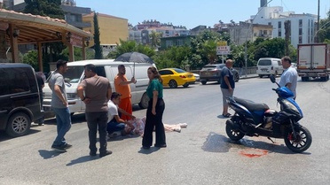 Antalya'da Motosiklet Kazası: 1 Yaralı