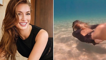 Su altı videosu olay oldu! Ünlü oyuncudan jet açıklama geldi