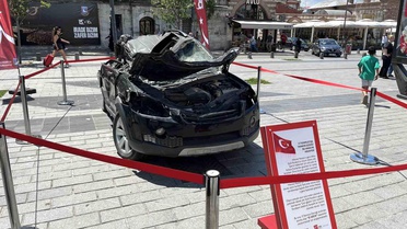 15 Temmuz'da tankla ezilen araç Üsküdar'da sergileniyor
