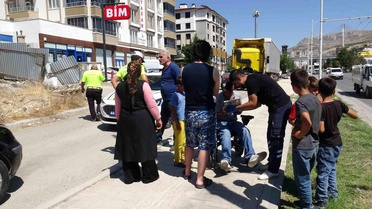Malatya'da Akülü Araç Kazası
