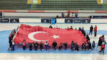 Palandöken'de 15 Temmuz Buzda Anma