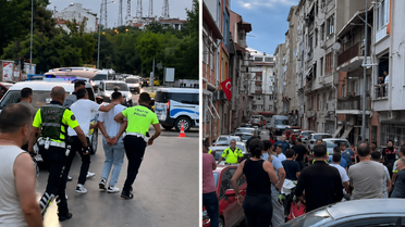 Edirne'de 2 aile birbirine girdi, ortalık bir anda savaş alanına döndü