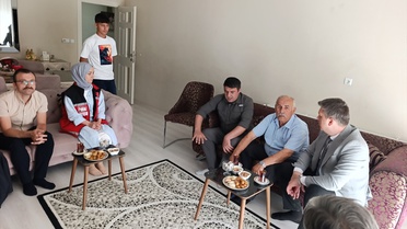 Kaymakam Serin’den gazilere ve şehit ailelerine ziyaret