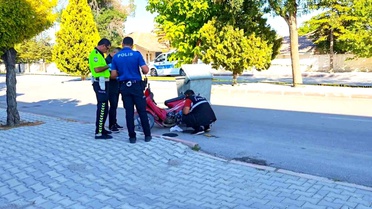 Aksaray'da motosiklet sürücüsü kalp krizi geçirdi, hayatını kaybetti