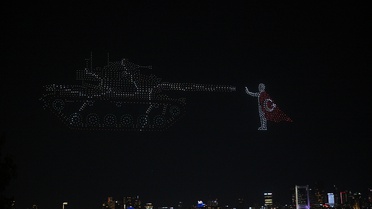 15 Temmuz'un 10. yılında 1500 dronlu ışık gösterisi